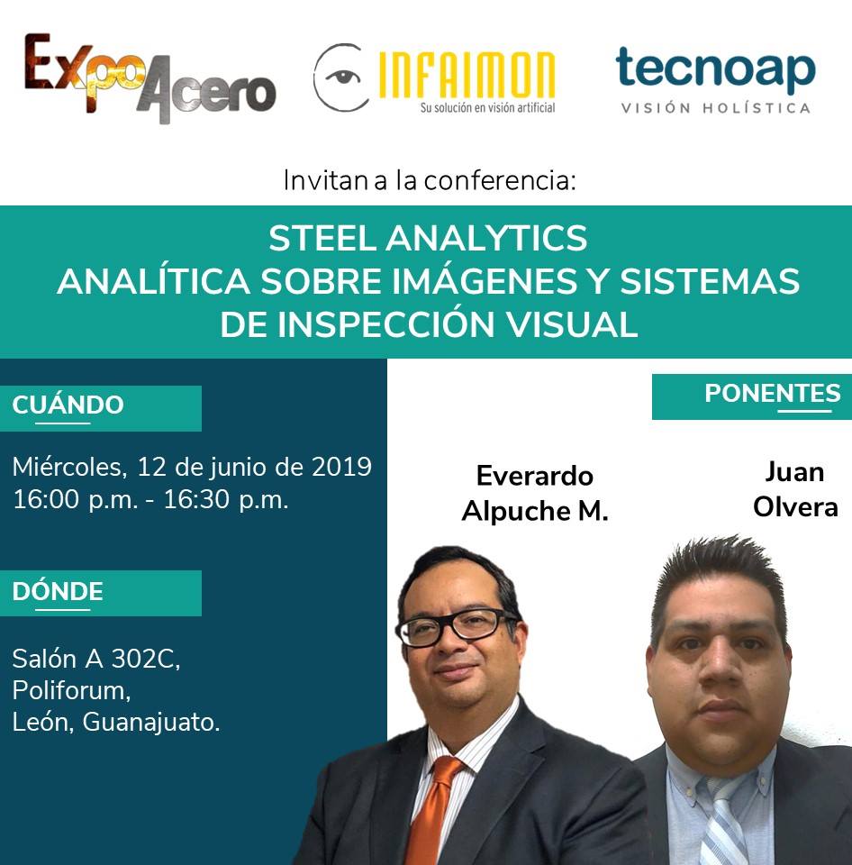 Te invitamos a la conferencia "Steel Analytics - Analítica sobre imágenes y sistemas de inspección visual"
